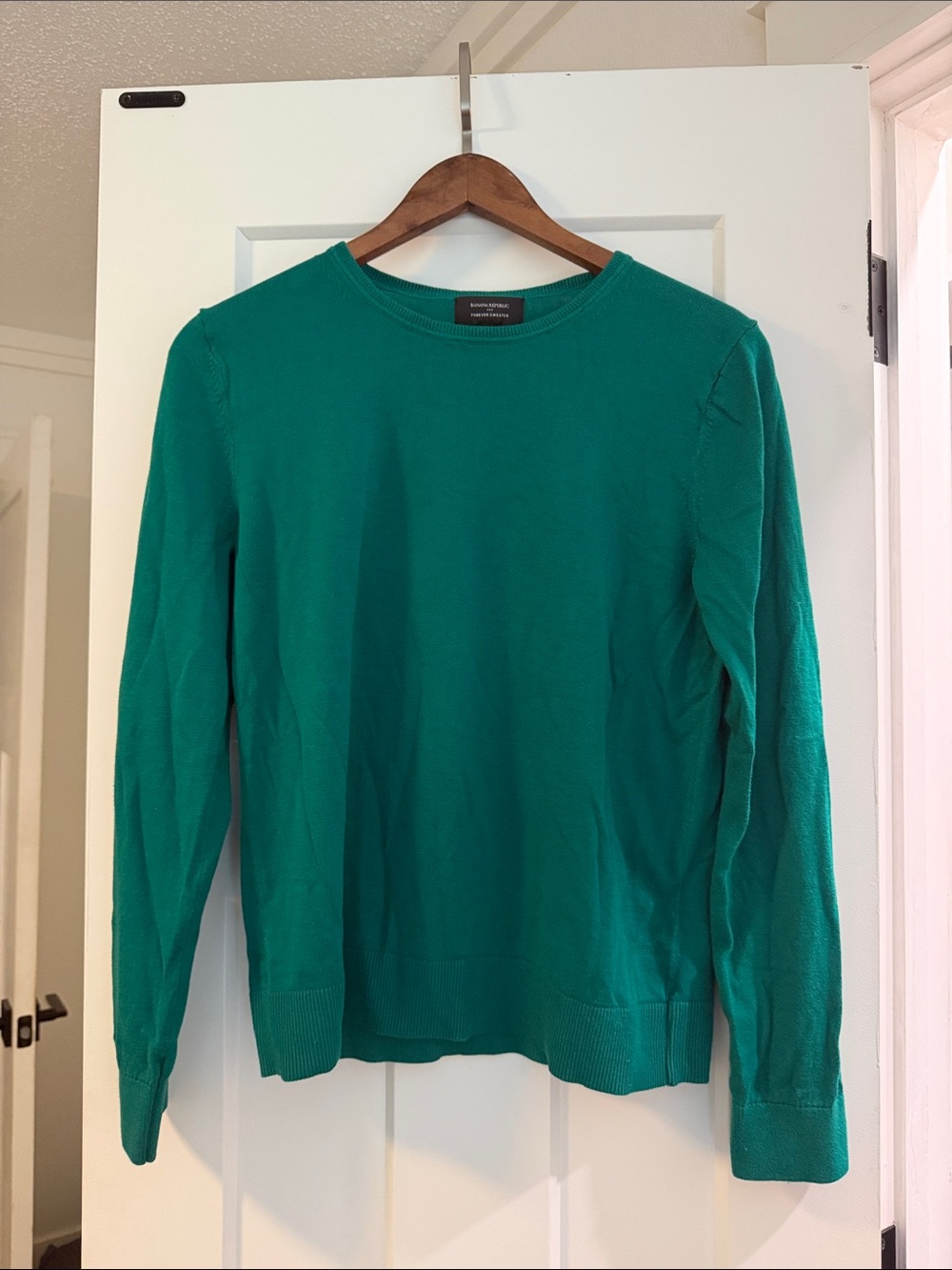 Banana Republic Women's Crewneck Sweater in Teal Green